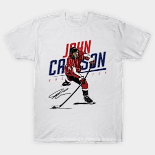 John Carlson New Jersey Slant T-Shirt